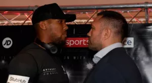 Нападател на Манчестър Юнайтед посети Джошуа преди битката с Кубрат (СНИМКА)