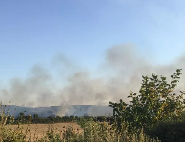 Пожар избухна край плевенско село 