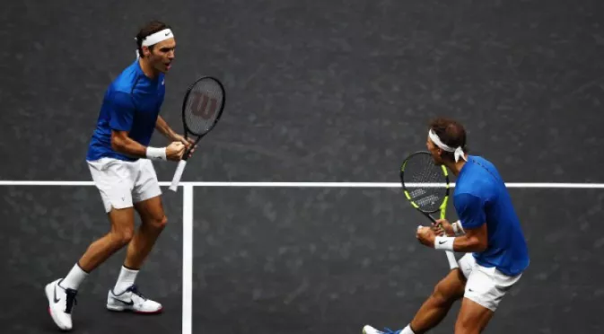 За историята - Федерер и Надал се обединиха за победа и радост на феновете