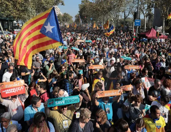 Пътни блокади в деня на обща стачка в Каталуния 
