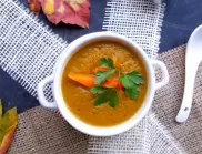 Полезна и вкусна КРЕМ супа от червена леща, картофи и моркови