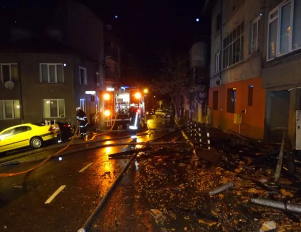 Голям пожар в Благоевград, няма пострадали
