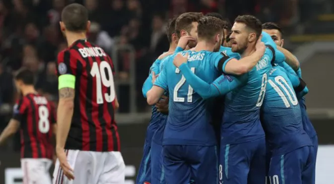 Арсенал разпечата два пъти Милан и смълча надигналия се "Сан Сиро"