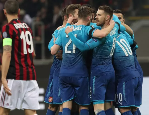 Арсенал се събуди и победи Милан в Италия