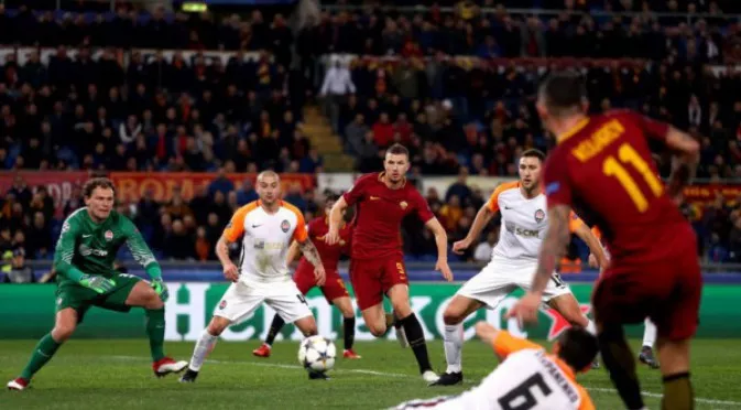 Един Джеко изстреля Рома към 1/4-финалите в Шампионска лига