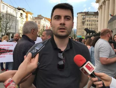 Желяз от протеста в София: Имам вяра в държавата (Видео)