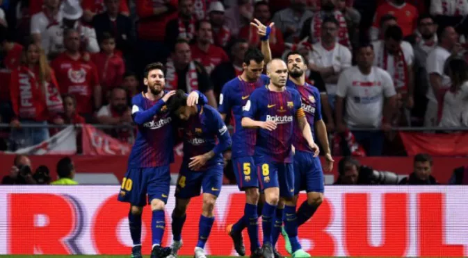 Барселона смачка Севиля и за 4-а поредна година грабна Купата на Краля