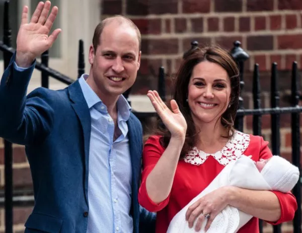 Обявиха името на третото дете на Кейт Мидълтън и принц Уилям