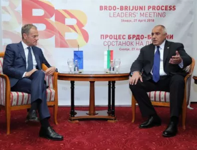 Борисов и Туск обсъдиха предстоящата среща ЕС - Западни Балкани 