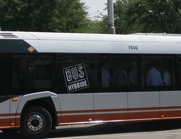 Тестовият хибриден автобус излезе от строя 