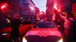 ВИДЕО: Цяла Хърватия полудя по националите - кипи луд купон в Загреб