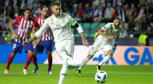 ВИДЕО: Празнувайки гола си, Рамос пародира Роналдо