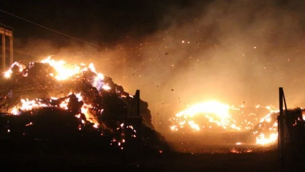 Пожари в Сливен вдигнаха на крак куп пожарникари (ВИДЕО)