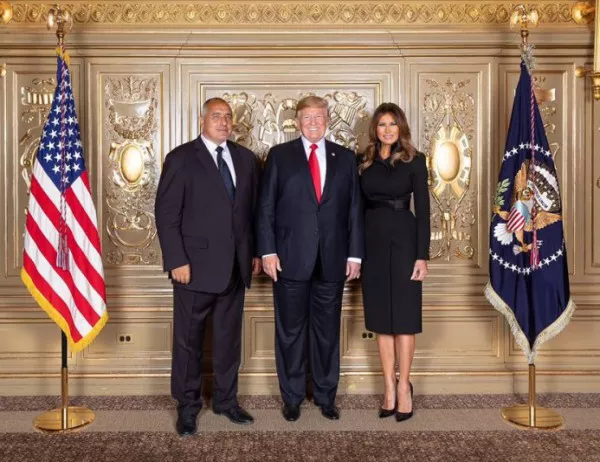 Борисов пусна снимка с Мелания и Тръмп 