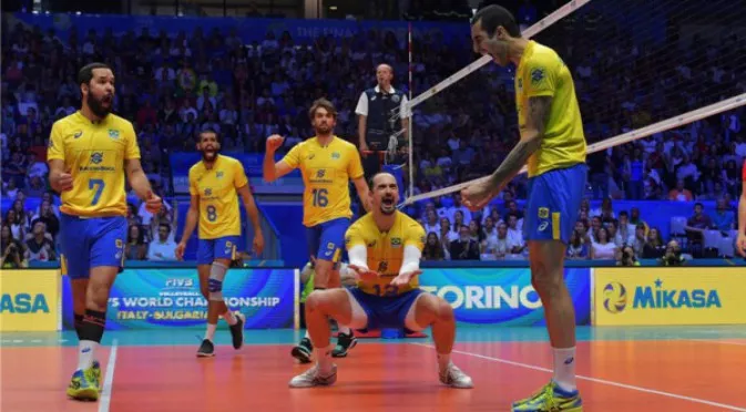 Бразилия с впечатляващ обрат над Русия на Световното по волейбол