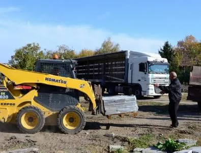 Видински села използват демонтираните плочи от пешеходната зона във Видин