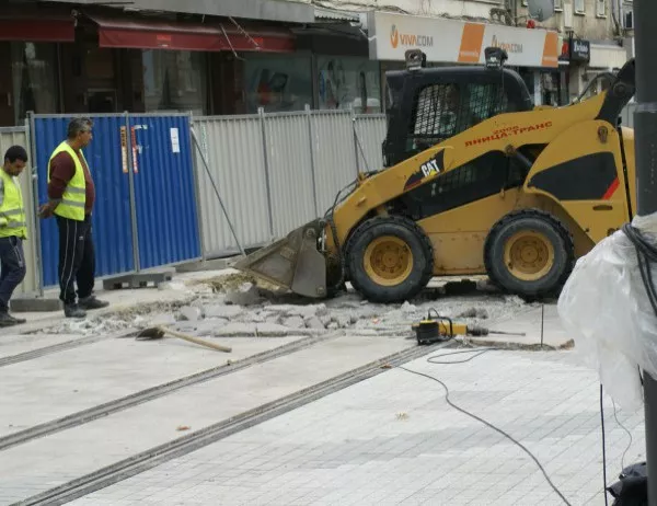 Седми месец ремонт в Центъра на София - краят е неизвестен