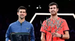 Хачанов с дебютна победа на Мастърс 1000, спря Джокович на финала в Париж 