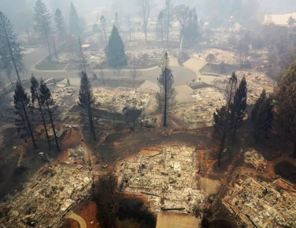 Огненото бедствие в Калифорния вече е най-смъртоносното в историята на САЩ