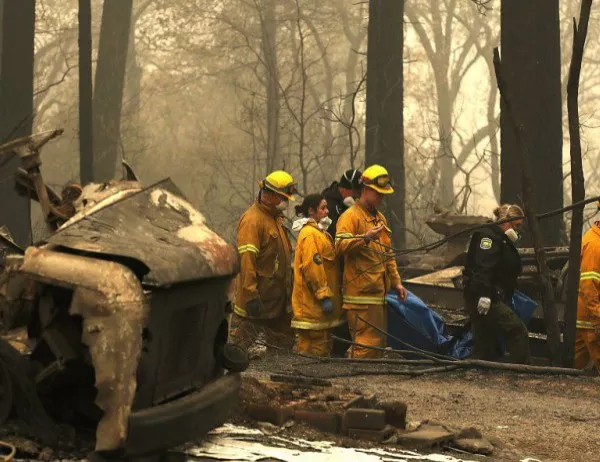 Броят на жертвите и изчезналите при пожарите в Калифорния расте
