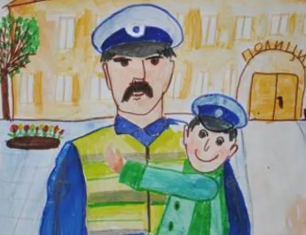 Малчуган от Кула спечели първа награда за рисунка на тема "Полицаят е мой приятел и учител"