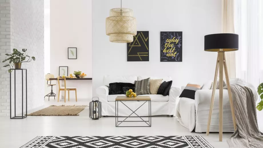 Дизайнерски препоръки за черно-бял интериор в апартамента
