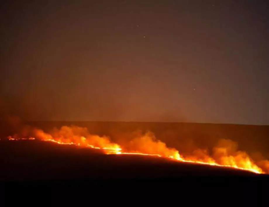 Евакуираха къмпинг заради пожар на остров в Гърция