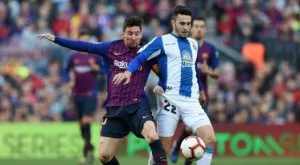 Лионел Меси отново блести при победата на Барселона над Еспаньол