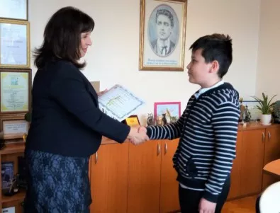 Отличие за единствения ученик от София, донесъл награда от „Ключът на музиката