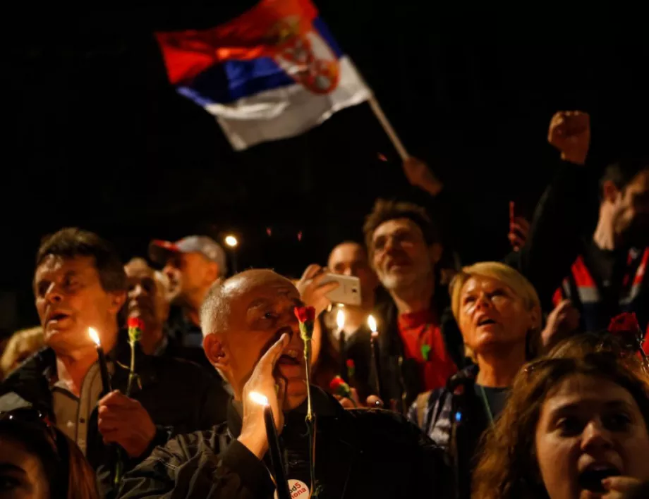 Протест за свободата на словото в Сърбия и срещу Вучич