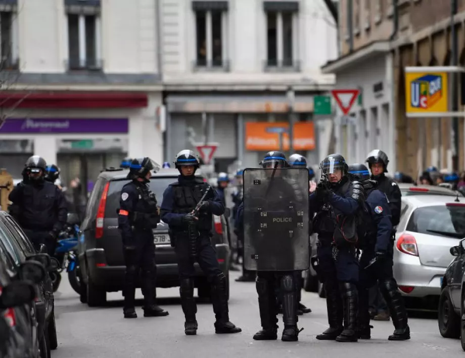 Протест на полицаи в Париж 