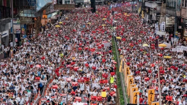 1 милион души протестираха в Хонконг заради законопроект за екстрадицията