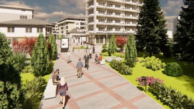 Ще харесат ли жителите на Казанлък новата пешеходна зона? (СНИМКИ)