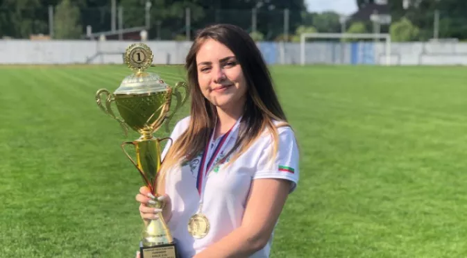Спортният талант на "Еврофутбол" Нургюл Салимова е европейска отборна шампионка
