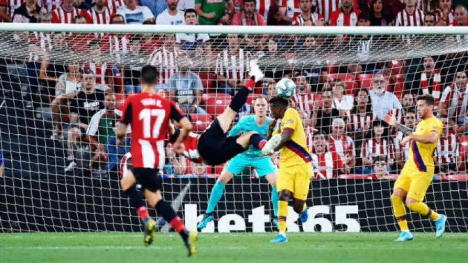 Атлетик Билбао шокира Барселона с невероятен гол на старта в Ла Лига