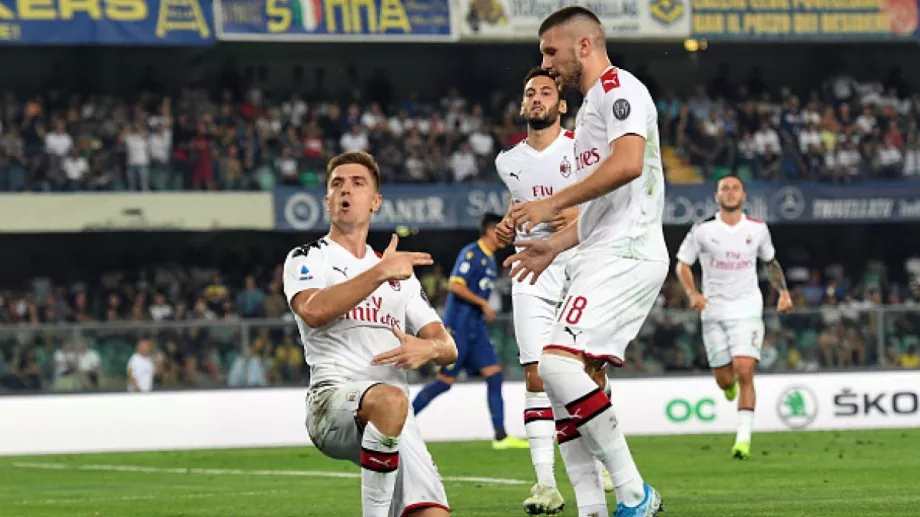 Дузпа измъкна Милан от провал в мач с два червени картона (ВИДЕО)