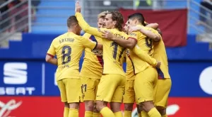 ВИДЕО: Първата спираща дъха комбинация между триото Суарес - Гризман - Меси