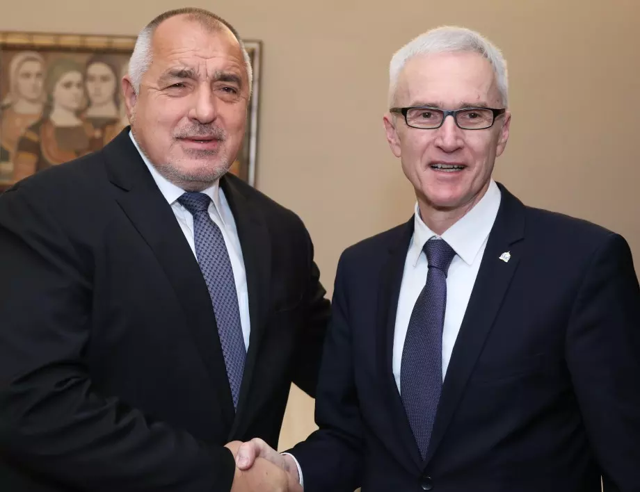 Премиерът Борисов се срещна с генералния секретар на Интерпол Юрген Щок
