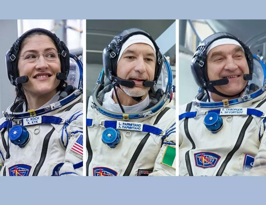 Трима астронавти се завърнаха на Земята (ВИДЕО)