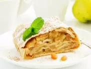 Неустоим десерт: Ябълков щрудел, поръсен с пудра захар