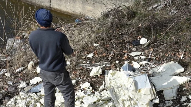 Спипаха мъж, замърсяващ коритото на р. Чая в Асеновград (СНИМКА)