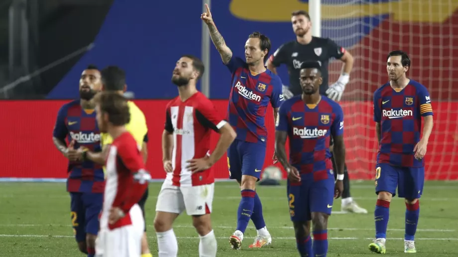 Барселона измъкна труден успех срещу Атлетик Билбао