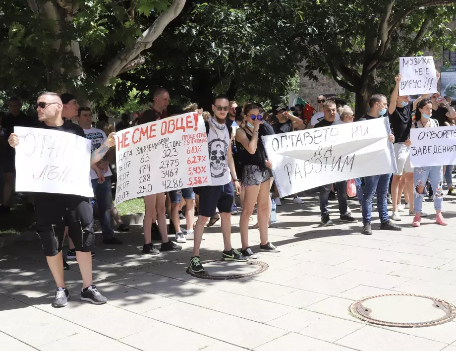 Протестиращи в поскрепа на Радев пак се събират пред президентството
