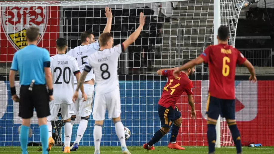 Германия и Испания не се победиха в голямото дерби от Лигата на нациите след гол в последните секунди