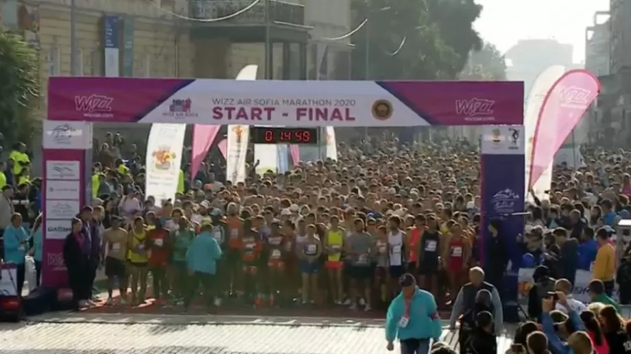 Двама мароканци си поделиха победата в Софийския маратон за нов рекорд на трасето