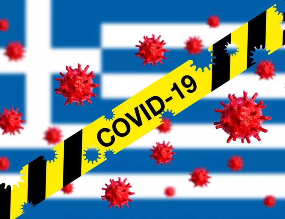 Ръст на заразените с COVID-19 в Гърция 