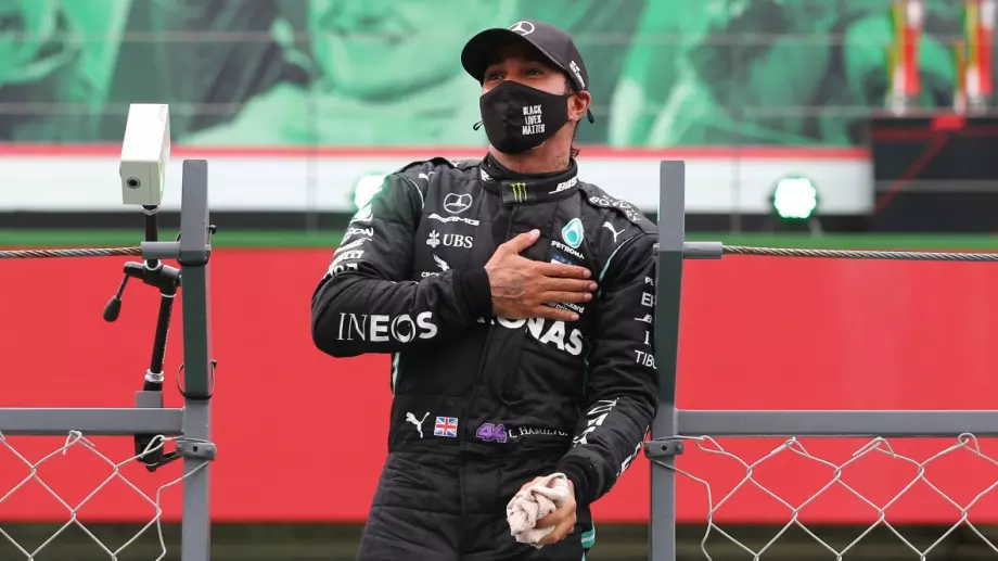 Безапелационен Хамилтън спечели в Португалия и подобри пореден рекорд на Шумахер