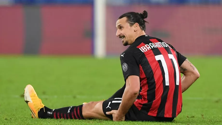 Кошмар за Милан: Ибрахимович пропуска и двата мача с Манчестър Юнайтед в Лига Европа