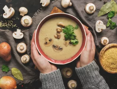 КРЕМ супа с три вида гъби: Ще си оближете пръстите