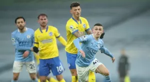 Манчестър Сити потрепери срещу Брайтън, но влезе в топ 3